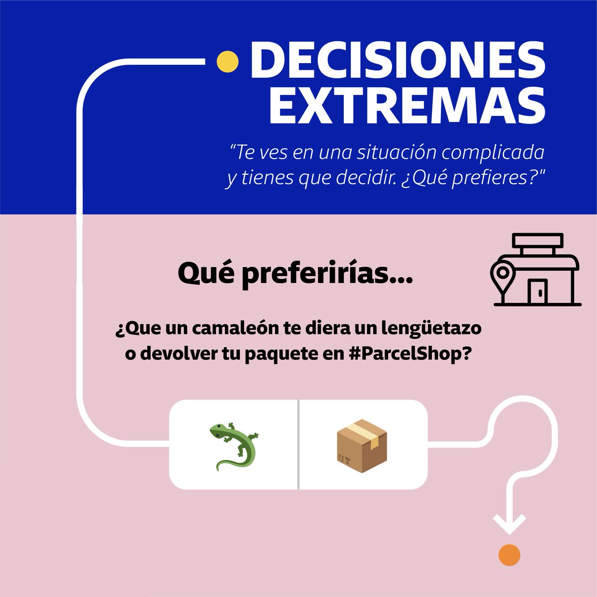 GLS_Spain's tweet photo. Los #GLSParcelShop son fáciles de encontrar 📦📍
Los camaleones se camuflan 🦎
#GLSGameDay https://t.co/d20JTngxVq