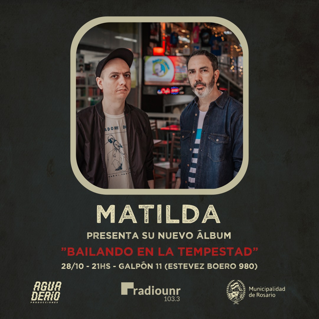 Amigxs este sábado los esperamos en @galpon11rosario vamos a presentar "Bailando en la tempestad" y tocar canciones de todos los álbumes, va a haber luces lindas, invitados  de lujo, bebidas, comidas y amor. Vengan, acompañe nos y hagamos una fiesta entre todxs ♥️