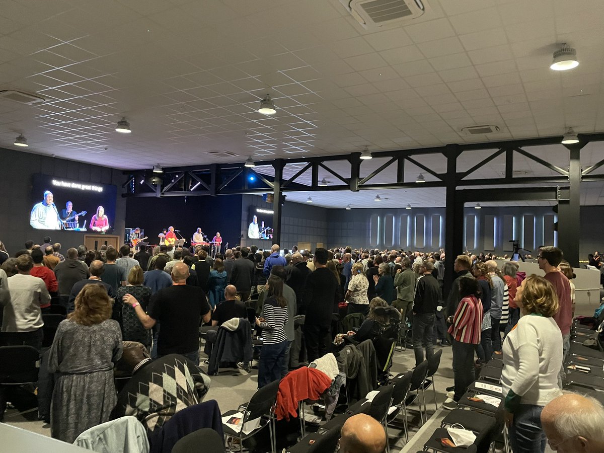 bobrobertsjr's tweet photo. Incredible time with New Frontiers &amp; @MikeBetts62 here in Ipswich England - I love these guys - the presence of God is all over this group https://t.co/taY35woovM