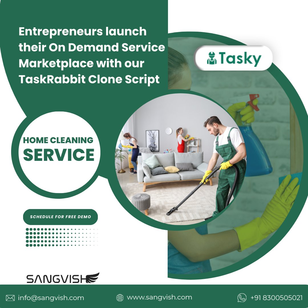 SangVishTech's tweet image. 🚀 Are you ready to start your own task marketplace? Our TaskRabbit clone script is here to help! 💼💡
Visit: sangvish.com/taskrabbit-clo…
#taskrabbitclone #taskrabbitcloneapp #servicemarketplacescript #ondemandservicescript #sangvish #buy2taskrabbit