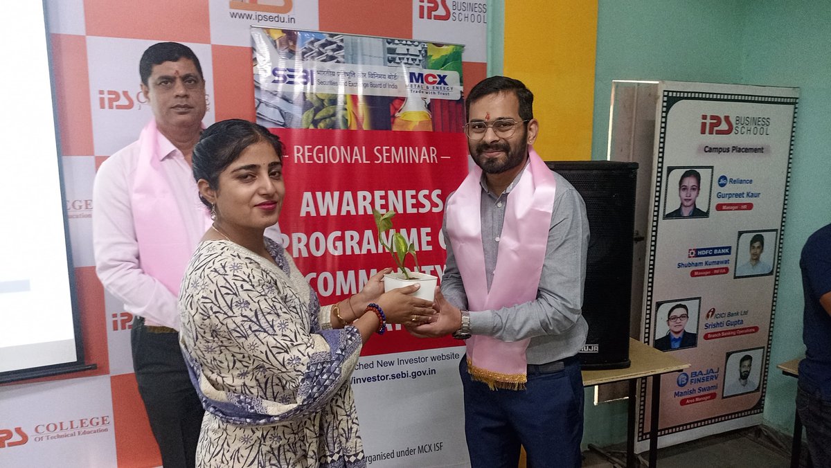ipsjaipur's tweet photo. IPS BUSINESS SCHOOL ORGANIZES IN-DEPTH SEMINAR ON THE ROLE OF SEBI IN FINANCIAL MARKETS #IPSseminar #IPSevent #IPScollege #IPSknowledge #ipsbschool
#IPSstudy #IPS #IPSMBAseminar #MBAevent https://t.co/roN4TRYvHR