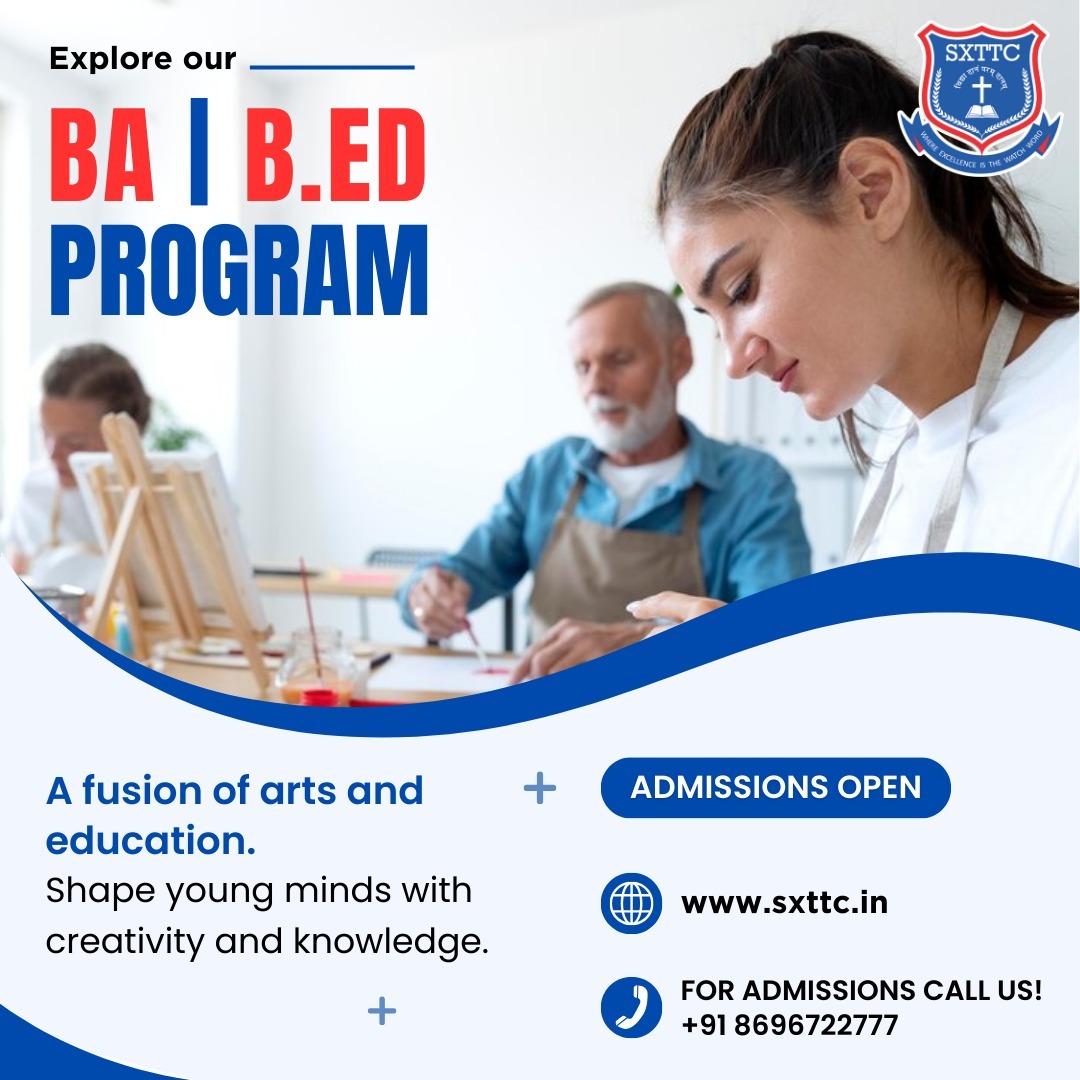 sxttc_phagi's tweet photo. Calling all future educators! Set your path towards shaping young minds with the BA and BEd programs at St. Xavier's Teachers Training College.

🔗https://t.co/DR8iunrpUj
📧sxttc@iirm.ac.in.
☎️ 01430-282354

#StXaviersTeachersTrainingCollege #Education #BAProgram #BEdProgram https://t.co/kUlIexRuBG