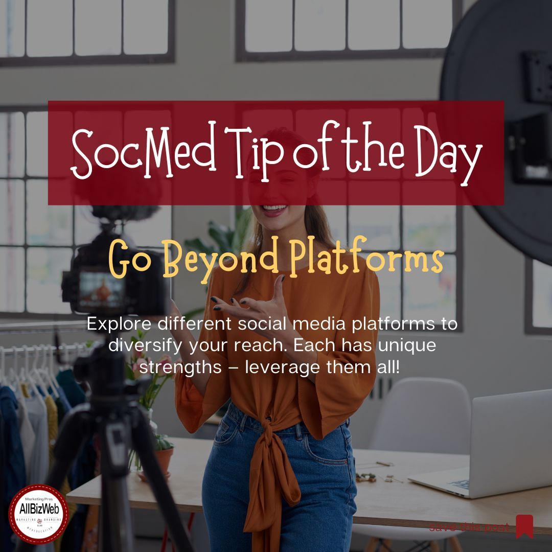 DeHarrisOnline's tweet image. 🌐 Go Beyond Platforms: Explore different social media platforms to diversify your reach. Each has unique strengths – leverage them all! 🌟📱 #MultiPlatformStrategy #SocialMediaTips #digitalmarketing #marketing #business #marketingdigital #branding #onlinemarketing