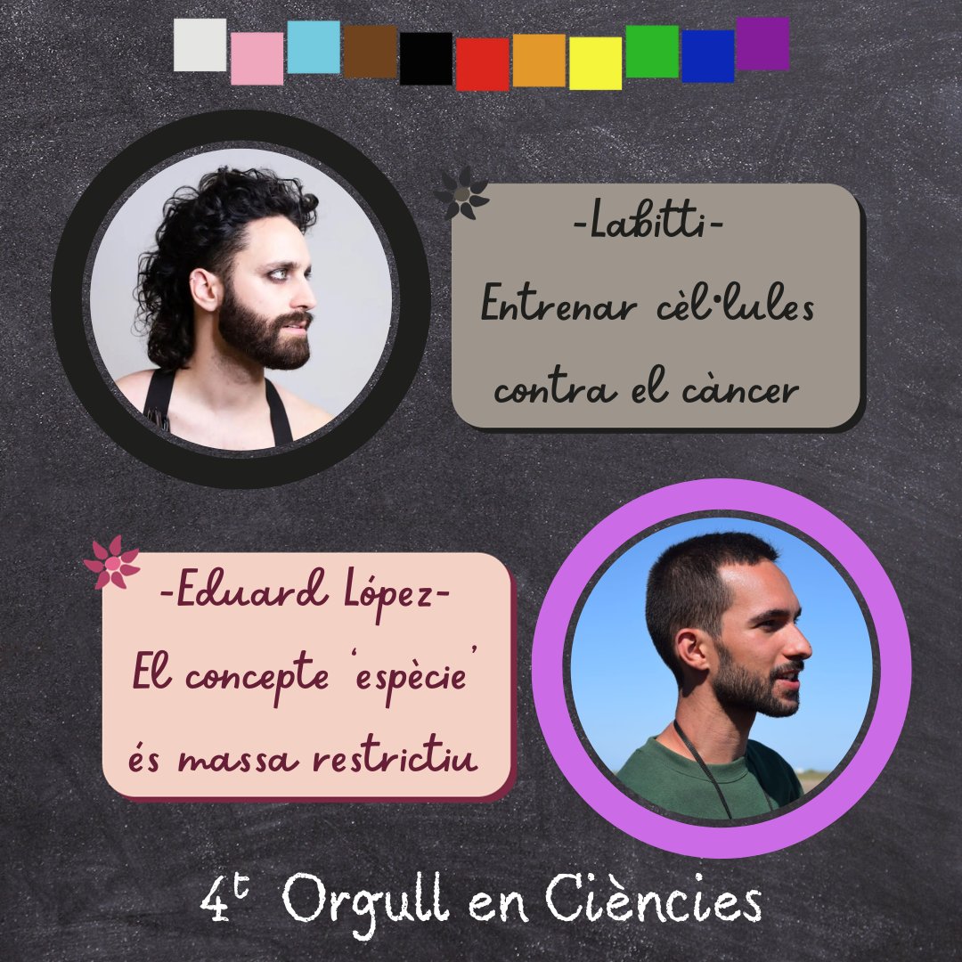 ScienceQueers's tweet photo. (2/2) Aquí teniu lis ponents i els temes dels que ens parlaran.
#LGBTQSTEMDay #LGBTSTEMDay #ScienceQueers #ComunicaCiència https://t.co/avDnbIQyMv