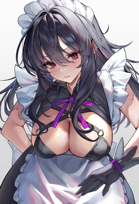 黒髪メイドさん 