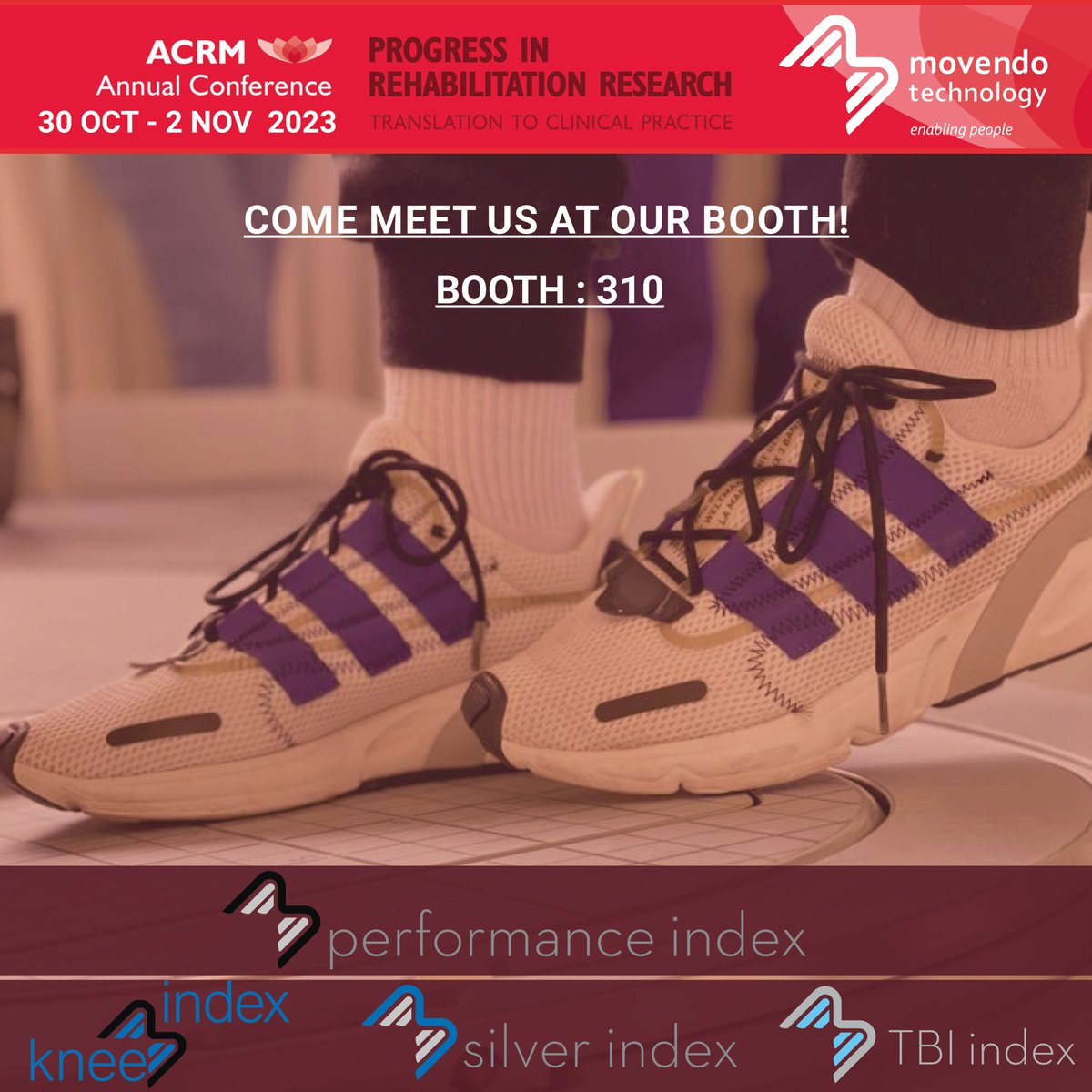 Join Movendo Technology at ACRM 2023 in Atlanta from Oct 30 to Nov 2. Meet us at Booth #310.

Discover #hunova and our digital solutions. Whether it's better patient care or the latest in rehab tech!

#ACRM2023 #MovendoTechnology  #hunova #RoboticRehabilitation #ACRM