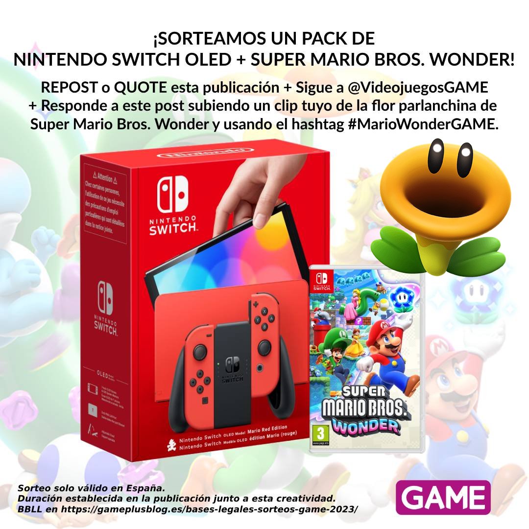 🏵️ ¡GANA este increíble PACK de Nintendo Switch OLED Edición Especial Super Mario + Super Mario Bros. Wonder! 🏵️

🔄 Repost + Síguenos.
📱 Responde subiendo un clip tuyo de la flor parlanchina de Super Mario Bros. Wonder y usando #MarioWonderGAME.
⏱️ Participa hasta el 02/11 a