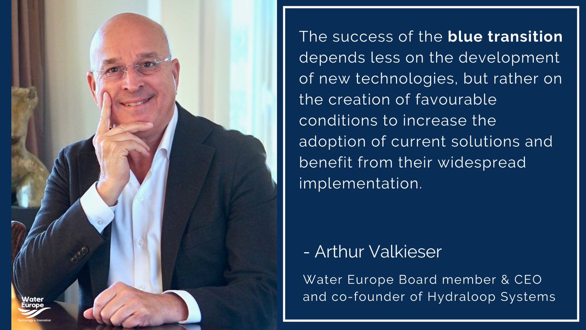 💬Innovation alone does not lead to change; it must go hand in hand with implementation. - said Arthur Valkieser, our Board Member & CEO of @hydraloop. Check out his full interview: buff.ly/3ZPxm8g