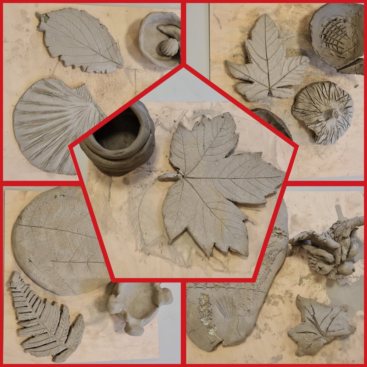 lawnswoodschool's tweet photo. Y10 #GCSEArtCraftandDesign students have been modelling with clay this morning #naturalforms #printing #coilpots #thumbpots #creativity https://t.co/4hVdOvWFnI