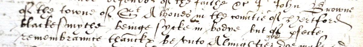 HertsArchives's tweet image. In the 16th Century, not everyone could read and write. When making a will (which required a signature) some people, instead of marking an "X", drew their own styled mark as seen here on this 1591 will of John Browne, blacksmith.

#FamilyHistoryFriday #FamilyHistoryMonth #Wills