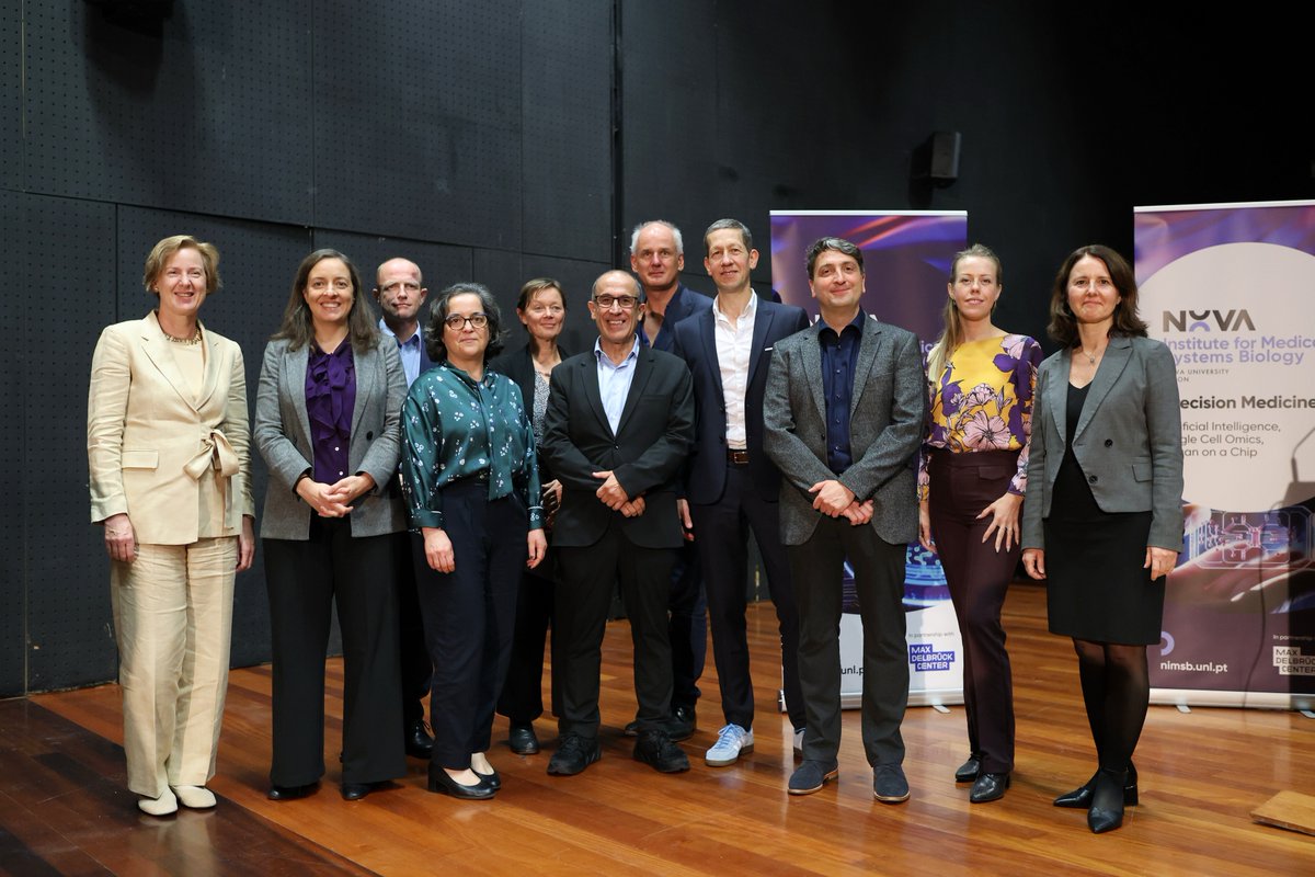 The #mdcBerlin|<a href="/BIMSB_MDC/">MDC-BIMSB</a> and our partners <a href="/NOVAunl/">NOVA</a> celebrated the kick-off meeting of the NOVA Institute of Medical Systems Biology (NIMSB) with Dr. Julia Monar, German Ambassador to #Portugal. Calls for group leaders and tech platform leaders will be out soon – stay tuned!