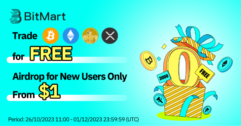 BitMartResearch's tweet photo. #TripleTreat 🎉 Dive into our Triple Treat Campaigns!

🎁 Trade more than 200+ Cryptos with 0 FEE
🎁 10% cash back when use FIAT
🎁 1 USDT for each New user sigh up via this link

First come, First serve

👉Join Now: https://t.co/hmBvU360wn

#BitMart #WelcomeBounty#0 fee