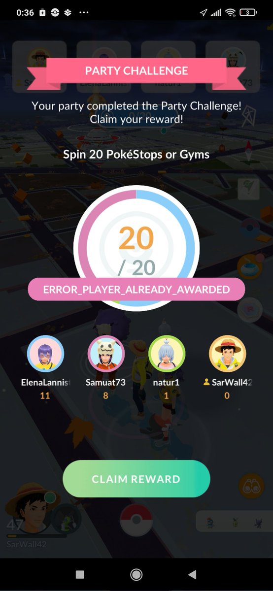 sarmuro's tweet photo. @NianticHelp @PaulGonsalves1 Hi!
I and my three friends have t'he same issue. How can we fix It? Can you help us? https://t.co/CaqMPCKNHL