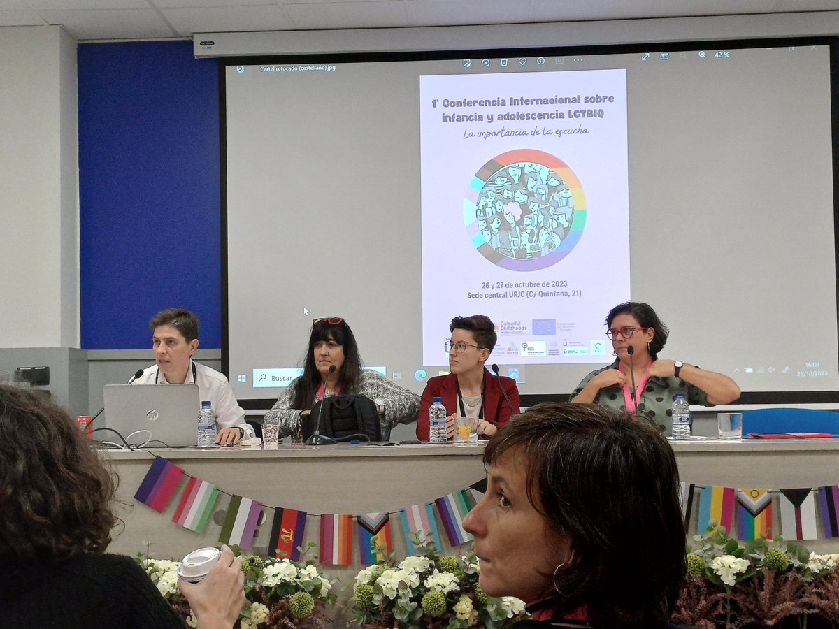 1st International Conference on LGBTIQ childhood and adolescence: The importance of listening. 
Wonderful days with <a href="/Childhood_LGBTI/">Colourful Childhoods</a> 
#urjc