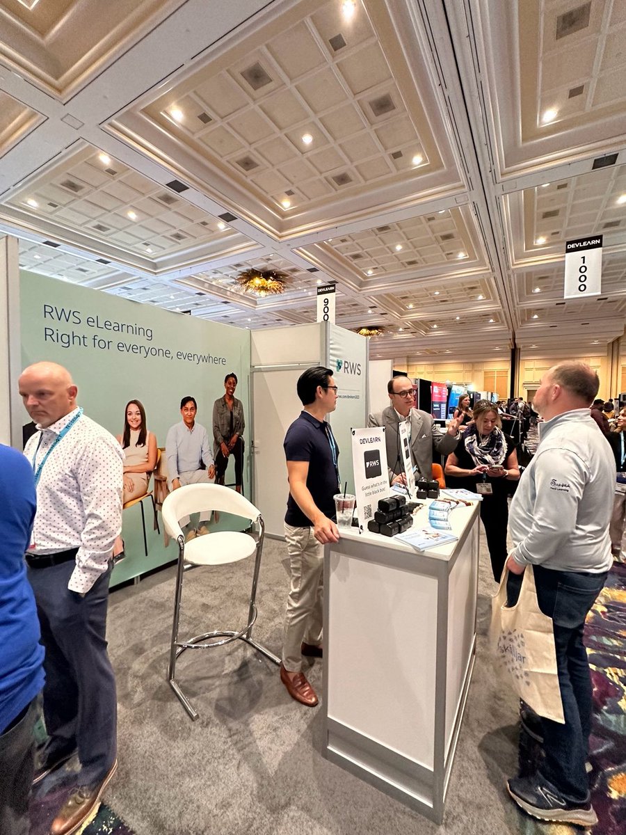 RWSGroup's tweet image. Greetings from #DevLearn2023 in the The Mirage Hotel in Las Vegas!
We hope you've had a chance to chat with our experts about how we can make your global training work for everyone 😉.
#eLearning #RWSLearning #Learning