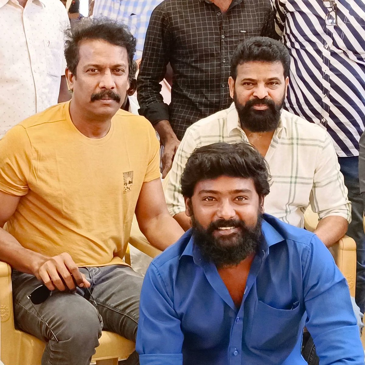 greatraja20's tweet photo. மதுரையில் இன்று அண்ணன் திரு.சசிகுமார் அவர்களின் இல்ல விழாவில் அண்ணன் #அமீர் அவர்கள் அண்ணன் சமுத்திரக்கனி அவர்கள் விருமாண்டி அவர்களுடன் கலந்து கொண்டது பெரும் மகிழ்ச்சி ❤️❤️❤️ @pkvirumandi1 @thondankani @directorameer @SasikumarDir https://t.co/JYN8a3iPTO