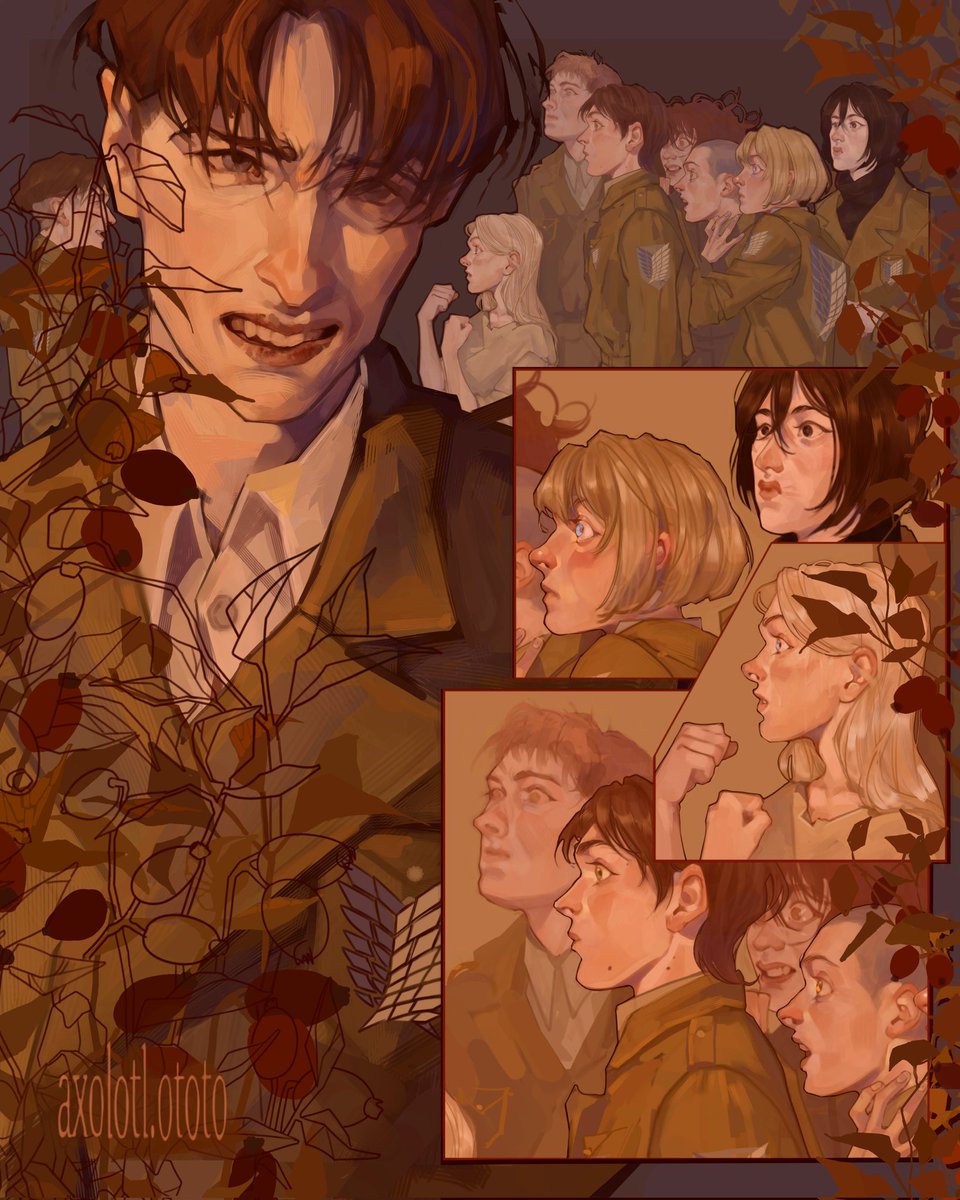 Our captain never smiles.. Cause a sad smile does not suit him at all.

#ShingekiNoKyojin #AttackOnTitan