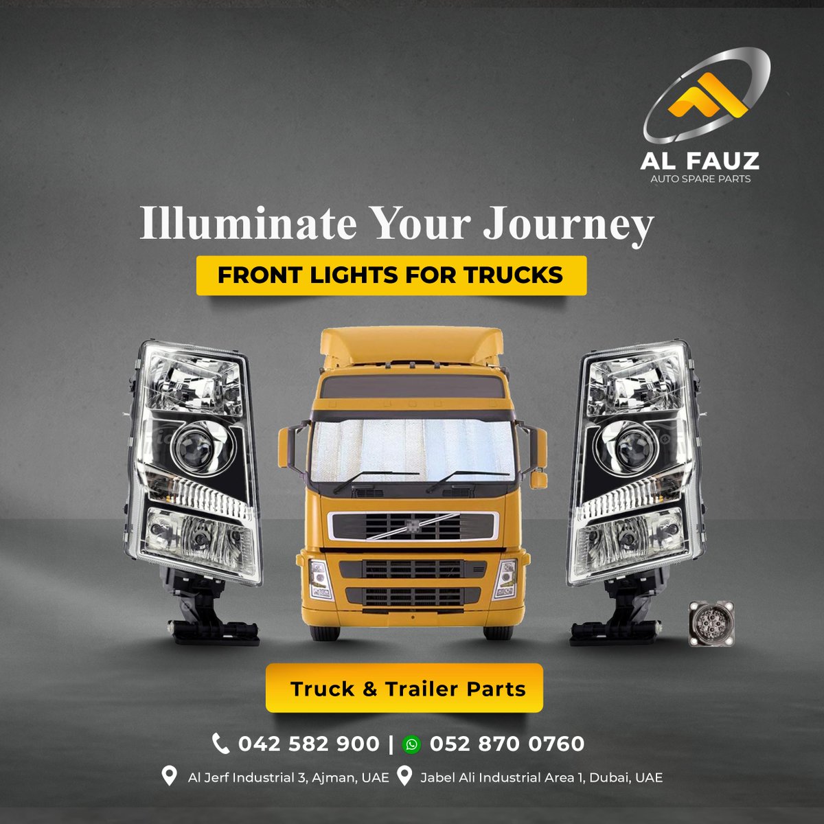 AlfauzAuto's tweet image. Enhance your truck's visibility with our high-performance front lights, ensuring safe and confident driving, even during the darkest nights
Contact us for more info
📞 +971 42582900
#volvotrucks #premiumparts #fhfmtruckparts #qualityspareparts #truckupgrades #reliableperformance