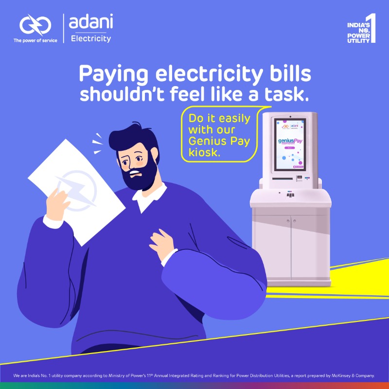 Adani_Elec_Mum's tweet photo. Say goodbye to the hassle of paying your electricity bills! Our #GeniusPay kiosks make it effortless and convenient. Simplify your life and enjoy stress-free bill payments with us. Visit the nearest payment kiosk.
#AdaniElectricity #SelfHelpKiosks #BillPayment #Electricity