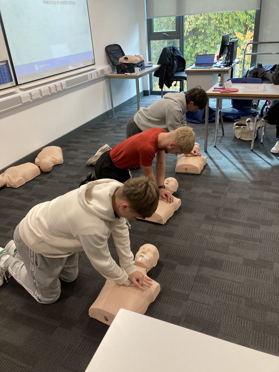 Final day of coach education week. First year students are completing safeguarding and first aid awards. Thank you <a href="/ActiveMerthyr/">Active Merthyr</a> and <a href="/Carl_Mahoney/">Carl Mahoney</a> for your help and support.