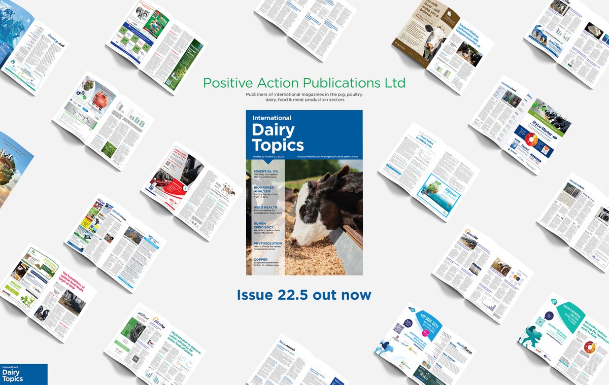 agriinsight's tweet photo. 📘 International Dairy Topics 22.5 is out now! 
With articles from:
@Anparioplc, #InnovadGlobal, @CargillAnimalUK, @CCPAGroup and #Animine.
The #OptionsFor looks at #Rumen #Efficiency. https://t.co/2I9HUBuoLw
