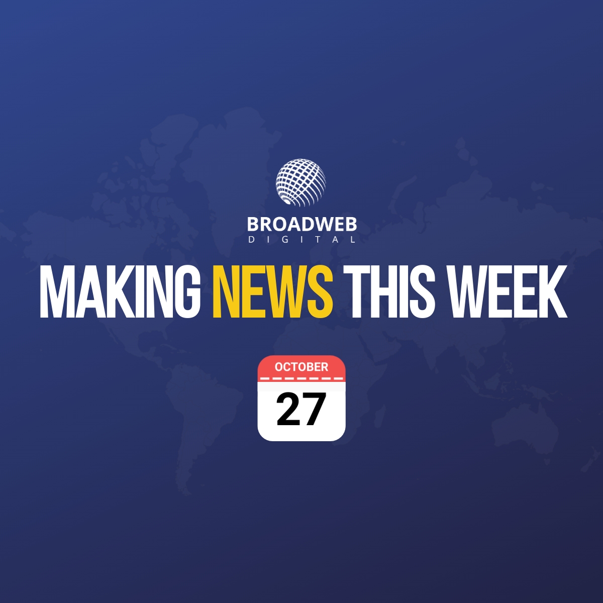 📰 #MakingNewsThisWeek is #WhatsApp #Google &amp; #CyberSecurity, banking taking the #AI and #X the paid route… broadweb.cc/ayb5j

👉 Weekly updates in the digital space right here!

#MNTW #InformationTechnology #SmallMediumEnterprise #DigitalMarketingAgency #BroadWebDigital