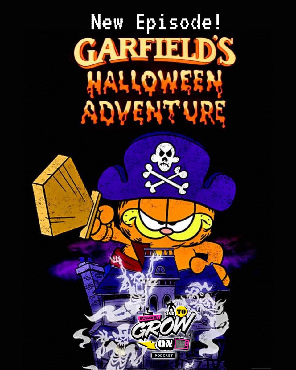 OneToGrowOnCast's tweet photo. Grab your candy and pumpkin, our latest bonus episode on #RadioWaynesOneToGrowOn is live, and we’re diving into the ‘85 classic, Garfield’s Halloween Adventure! 🐾 Tune in at https://t.co/xWPXb9gfSB. Like, share, &amp; subscribe
#halloween #retrohalloween #garfield https://t.co/4k4eDTIrnJ