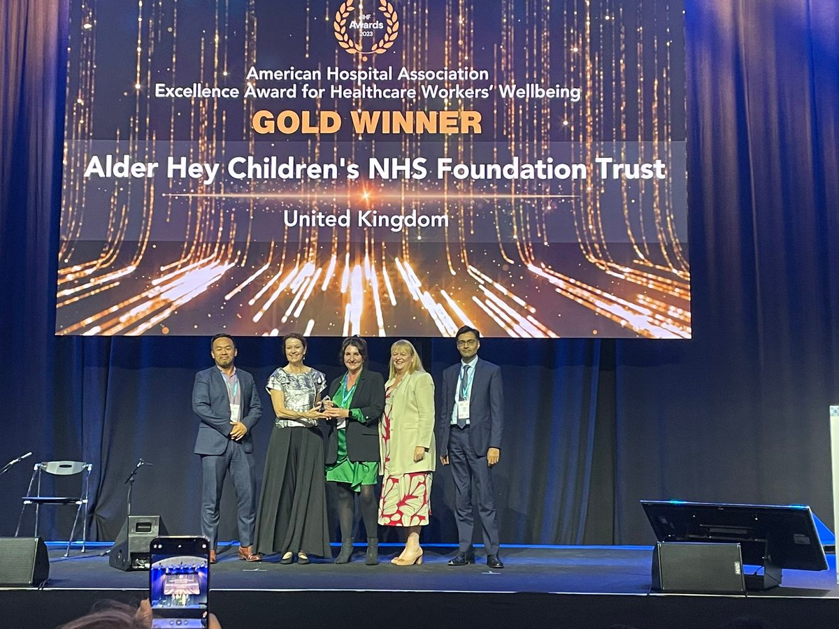 🏥 Alder Hey 💙 (@alderhey) on Twitter photo Oh what a night! 🤩 We are so proud of our <a href="/StaffAdvice/">Staff Advice and Liaison Service (SALS) @AlderHey</a> team here at Alder Hey, who won Gold in the Excellence Award for Healthcare Workers’ Wellbeing category at the <a href="/IHF_FIH/">International Hospital Federation</a> Awards last night 🏆 A massive well done to everyone involved 👏👏👏 #IHFLisbon #AwardWinners Oh what a night! 🤩 We are so proud of our <a href="/StaffAdvice/">Staff Advice and Liaison Service (SALS) @AlderHey</a> team here at Alder Hey, who won Gold in the Excellence Award for Healthcare Workers’ Wellbeing category at the <a href="/IHF_FIH/">International Hospital Federation</a> Awards last night 🏆 A massive well done to everyone involved 👏👏👏 #IHFLisbon #AwardWinners