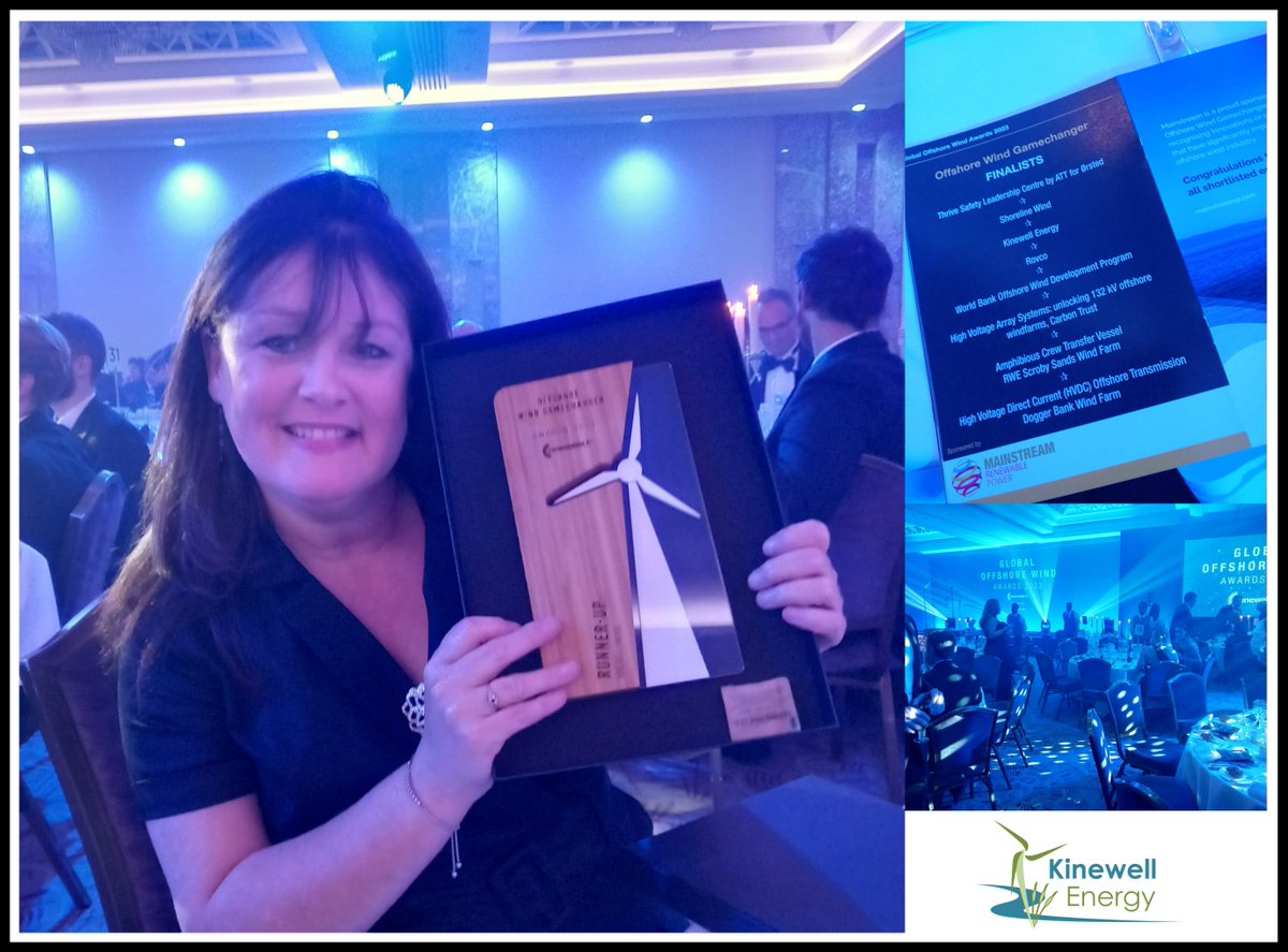 🏆 Last night at #RUKAwards23 we came Runners up in the Offshore Wind Gamechanger category. Well done to all finalists and winners! 🎉

Here at <a href="/kinewell/">Kinewell Energy</a> Energy, we're proud to play our part in supporting offshore wind through our #gamechanging software solutions.