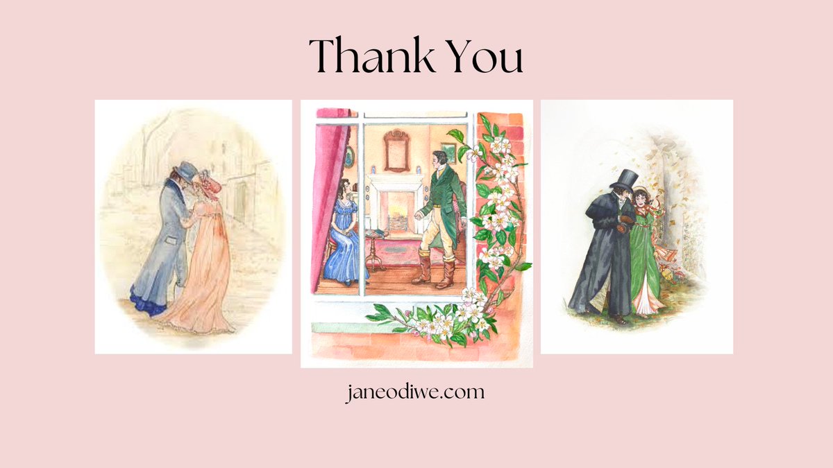 I just wanted to say a very heartfelt thank you for all the kind likes and retweets of my Jane Austen painting. Sending lots of love to all! ♥️♥️♥️♥️♥️
