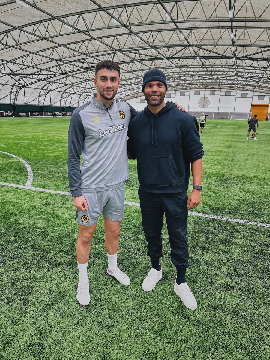 Defending 🧠 Great to catch up with @maxkilman @wolves 🐺🟠