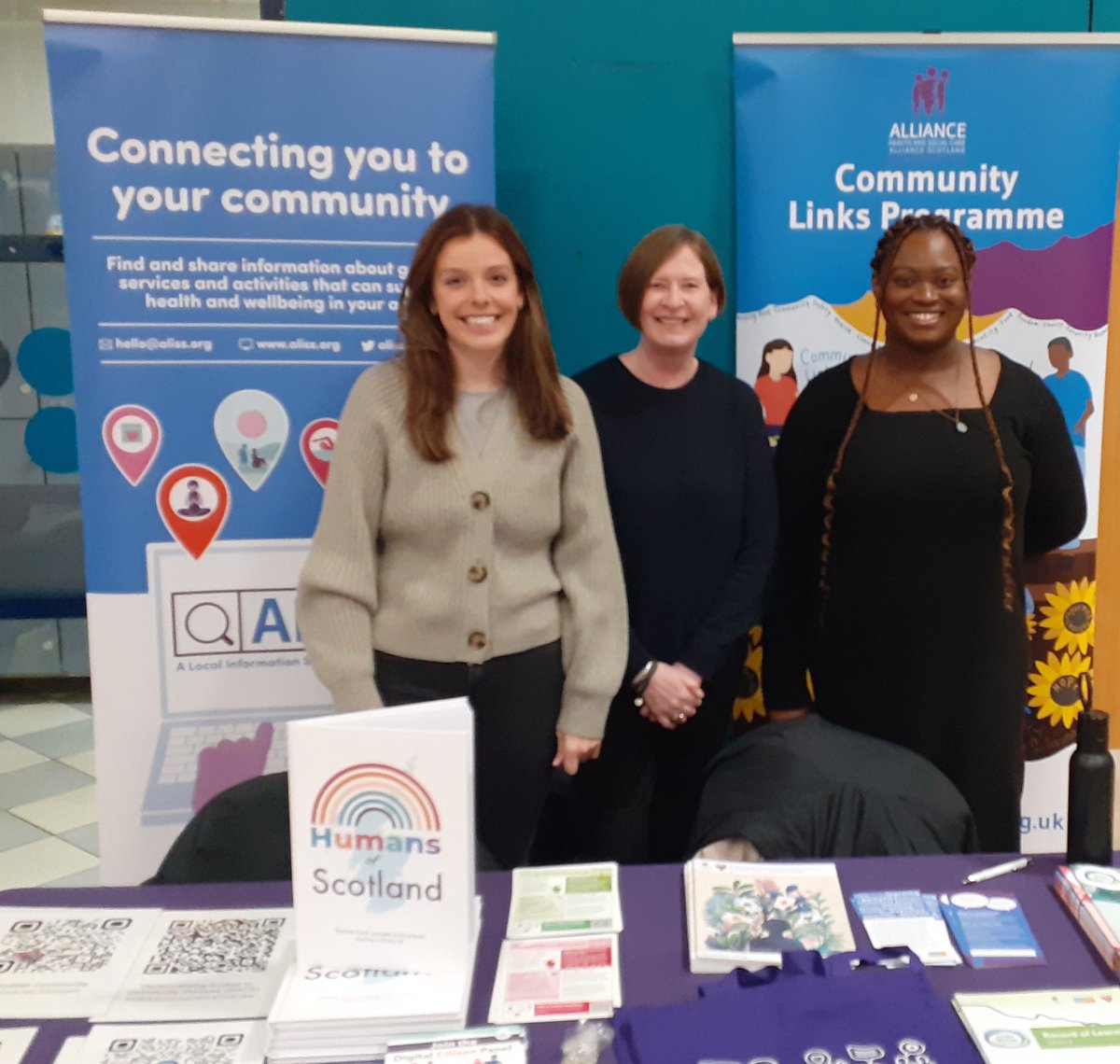 3 of our new CLPs meeting with many other community organisations today @glasgowlife  #makeslinks