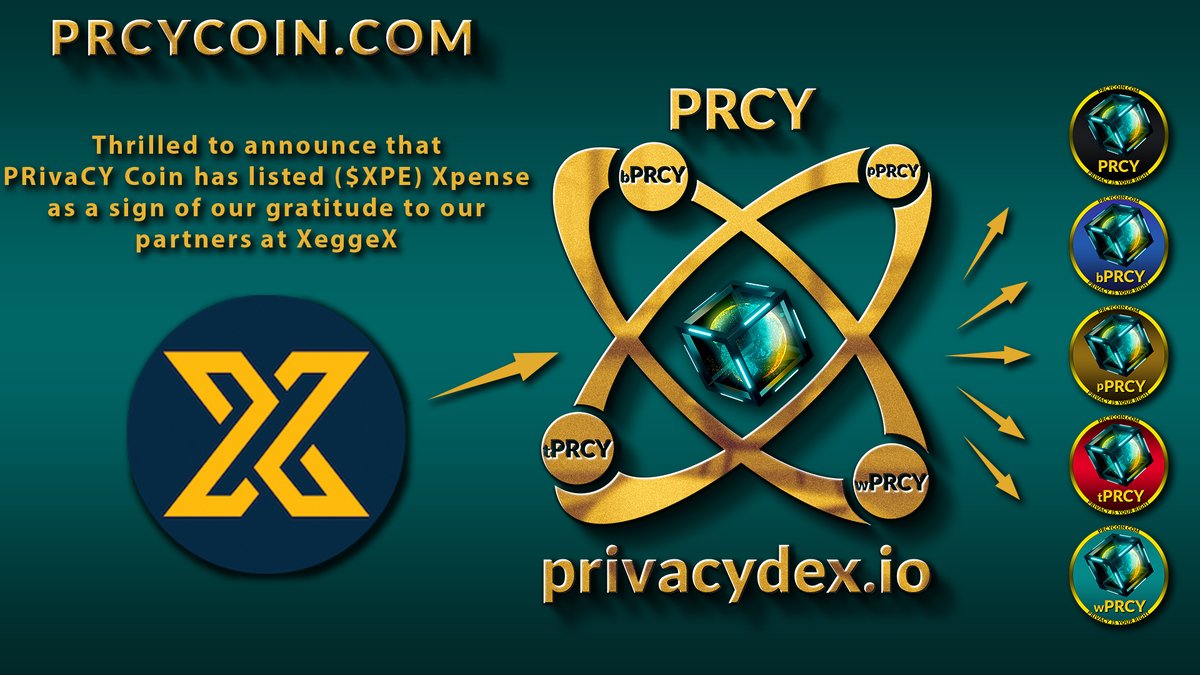 📢 Thrilled to announce that PRivaCY Coin has listed $XPE Xpense on privacydex.io, following our exciting listing on Xeggex.com! 🥳

As a thank you to our community and our partners at Xeggex, we're giving back in a big way. Stay tuned! 🔐

#PRivaCYCoin