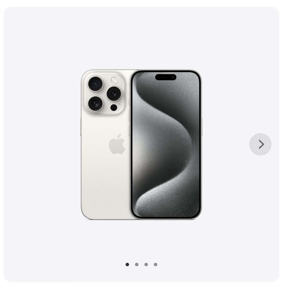 minibonzo's tweet photo. The White Titanium iPhone 15 Pro is a good white colour, but there isn’t much you can do with white, especially with that wallpaper, which is better with darker colours. https://t.co/LJMQnKlGEC