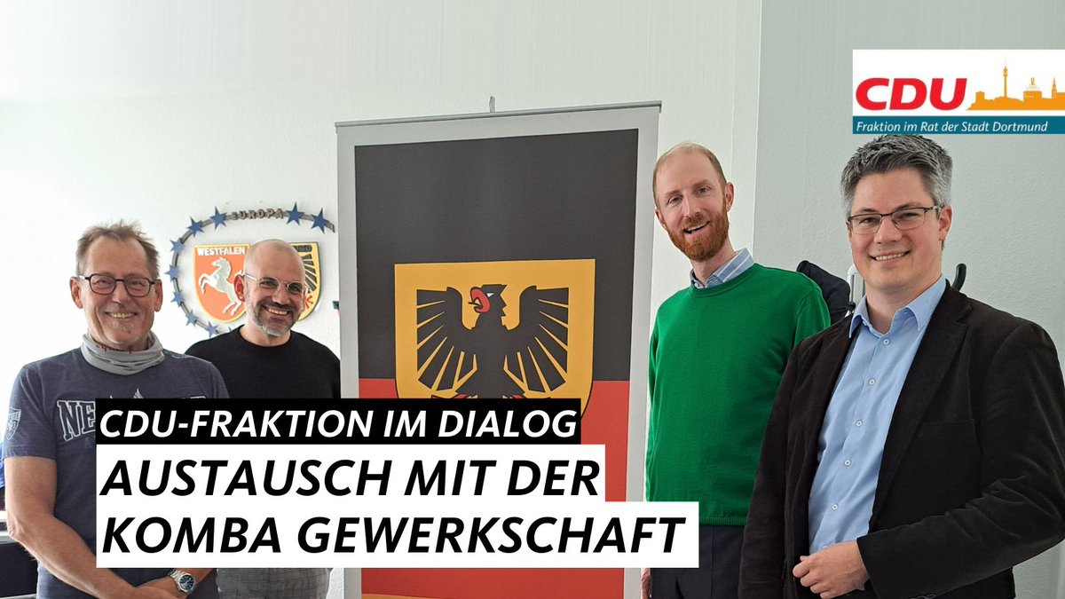 Gedankenaustausch mit der #KombaGewerkschaft Dortmund! Themen wie Beschäftigtenrechte und kommunalpolitische Anliegen standen im Fokus. Wichtige Impulse für unsere politische Arbeit vor Ort! #Gewerkschaft #Dortmund #CDU #Komba #Politik #cdufraktion
🔗👉cdu-fraktion-dortmund.de/artikel/gedank…