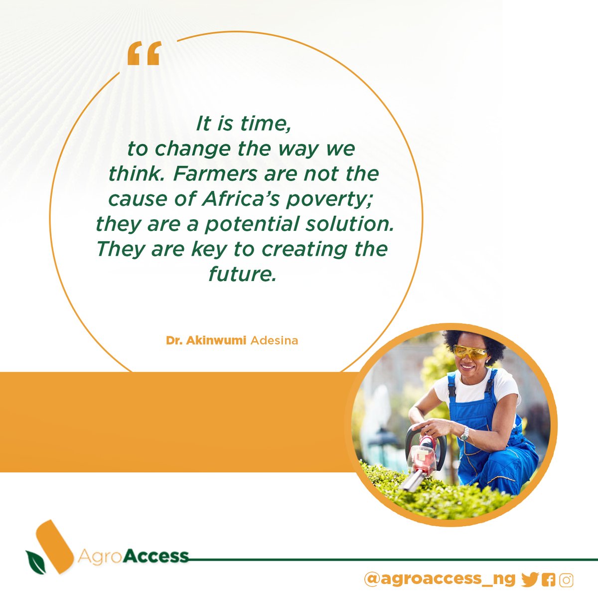 Agroaccess_ng's tweet photo. Farmers are the key to creating the future, let's work together to achieve this brighter future.
#agriculture
#agroinputs
#fertilizer
#poultry
#mechanization
#agroprocessing
#africaagric
#agroaccess https://t.co/lgMeb92K76