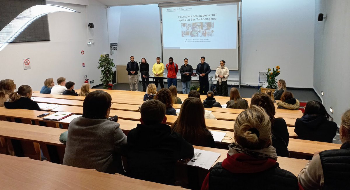benberton's tweet photo. ✅ #ORIENTATION : Rien de tel que l'échange entre pairs ! Lors de #Un_BUT_après_mon_BAC_Techno, nos étudiants issus de bac techno ont partagé leurs expériences avec les lycéens des filières technologiques #STI2D, #ST2A, #STL, #STMG et #ST2S.
@univrouen https://t.co/PyqToswD6W