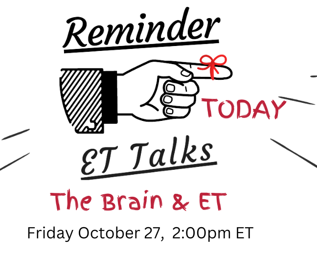 et_dsfoundation's tweet photo. Join ET Talks, Ask Dr. Darlene & Dr. Drew questions Essential Tremor & the Brain
Friday, October 27, 2023, 2:00pm ET #ettalks #essentialtremor #uniteet #teamdsf #thebrain https://t.co/TyoBRCoHvC https://t.co/8yPiQY5KFC
