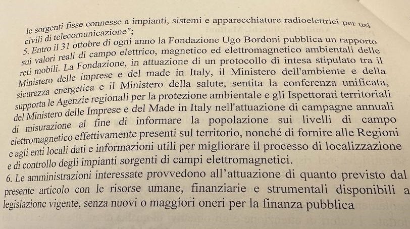 AngeloBonelli1's tweet photo. La maggioranza del governo Meloni ha approvato oggi una norma con cui si aumentano i limiti elettromagnetici. Si passerà da 6V/m a 15V/m. Il Governo si e’ inchinato alle pressioni del mondo delle Telco, dimenticando i rischi di esposizione, a cui andrà incontro la popolazione. https://t.co/VIILhUlC0a