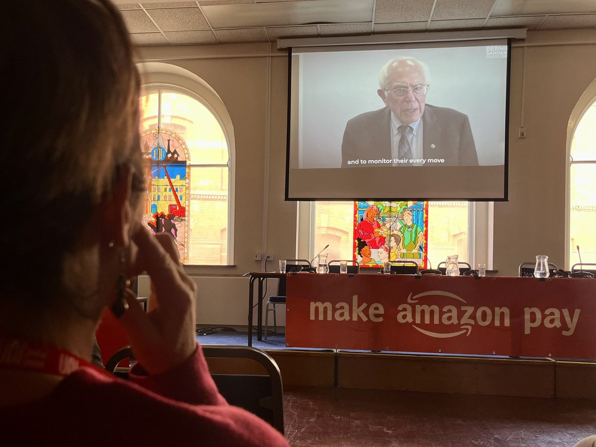 🇺🇸US Senator @BernieSanders speaking via video at the Summit to #MakeAmazonPay. “No company is a better poster child for the corporate greed and arrogance that we are seeing in the U.S., the UK and throughout the world than Amazon.” 1/6