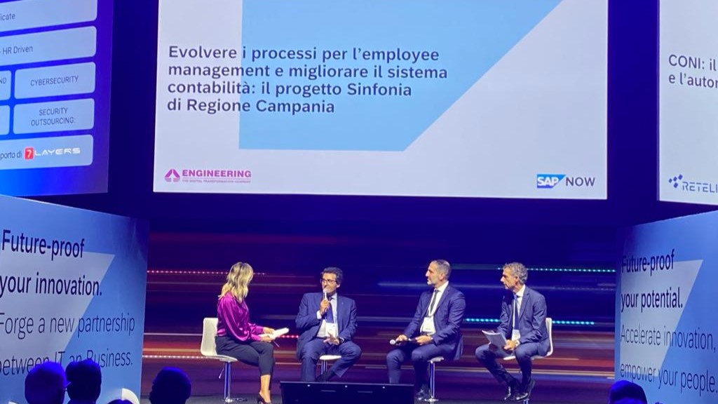 EngineeringSpa's tweet photo. "Future Proof your Business": questo il tema dell'edizione 2023 di #SAPNOW. Noi di Engineering abbiamo avuto l'onore di portare sul palco due progetti molto rilevanti in ambito #SAP. 

Scopri di più sulla partnership di Engineering con SAP: https://t.co/0UW0li5rgV

@SAPItalia https://t.co/M2alzBTjzL