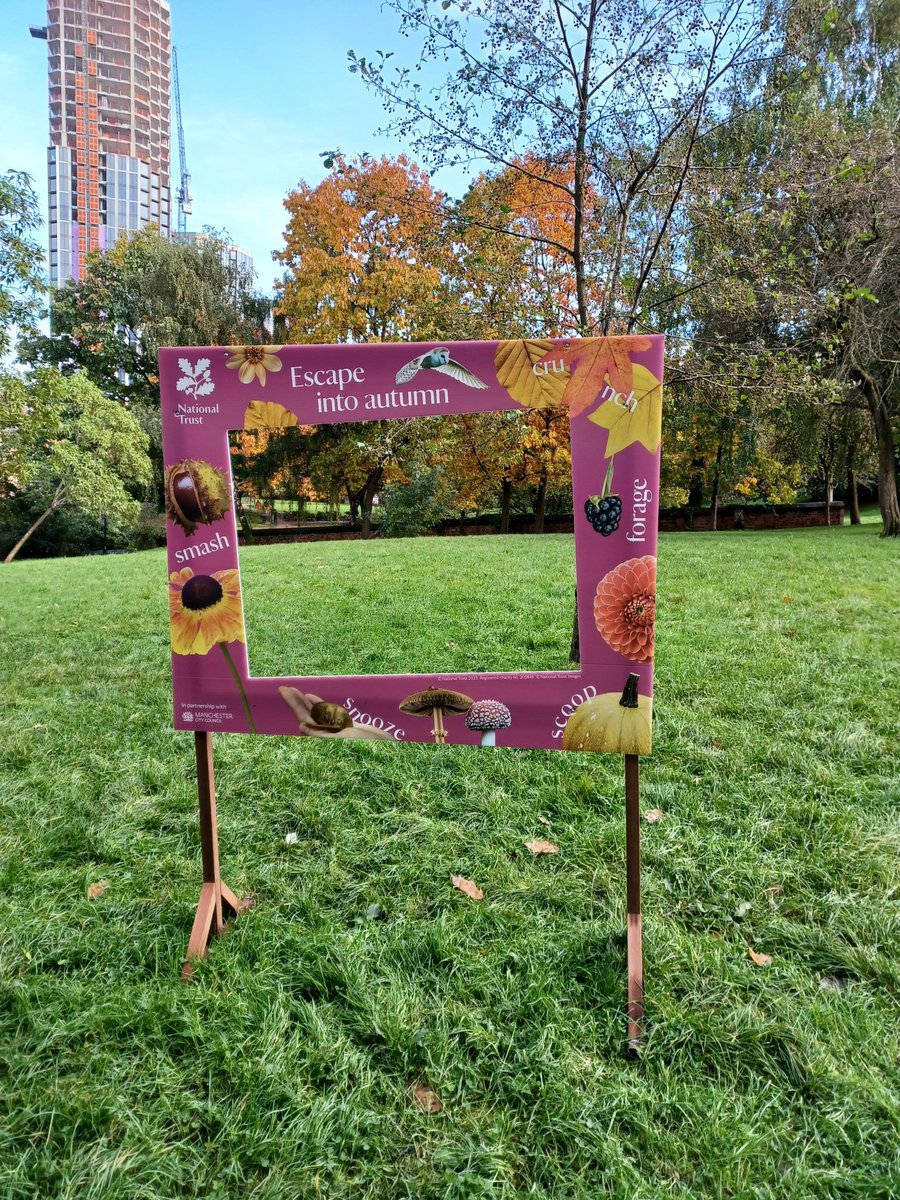 Escape into Autumn at Angel Meadows, come and visit and create your own nature selfish 💚💚 Thank you <a href="/nationaltrust/">National Trust</a> really is #LoadsToDo in our parks this half term <a href="/ManCityCouncil/">Manchester City Council</a> <a href="/MCRActive/">Manchester Active</a> <a href="/gillylee/">💙 Gilly Lee Neighbourhood Lead @BrookNorthINT 💙</a> <a href="/JohnRooManc/">John Rooney</a> <a href="/ky1iew/">Kylie</a> <a href="/ParksCommUK/">Parks Community UK</a> <a href="/visit_mcr/">Visit Manchester</a>