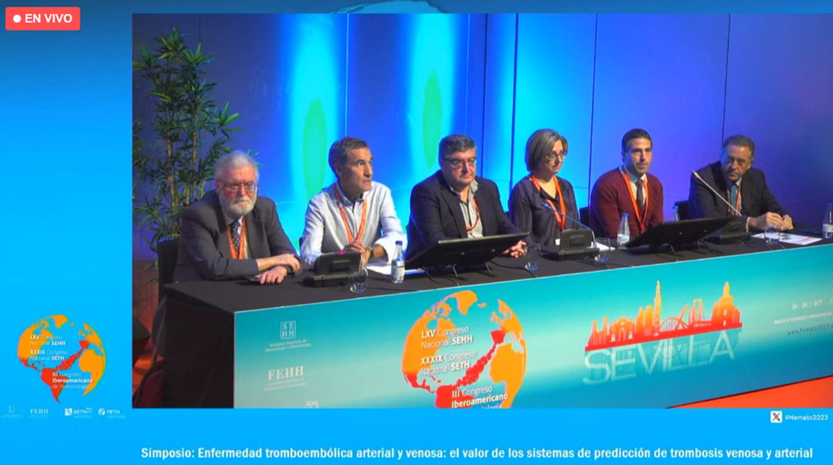 HematoHUVR's tweet photo. 🔴Comunicaciones orales seleccionadas en #Hemato2023 a cargo de @JRMartorell7963 en #trombosis y @iespigado en #trasplantehematopoyético 
🩺🎉Enhorabuena!
@HospitalUVRocio @ibis_sevilla @sehh_es @SETH__Oficial https://t.co/vB3x90rySN