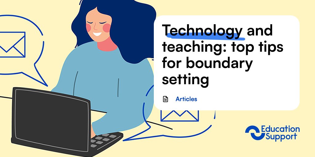 EdSupportUK's tweet image. Half term tip 👇
Remove email apps from your phone and use automated responses ✉️
Don't feel pressured to respond to work emails. Half term is your time.
Read our resource for more tips: ow.ly/NI4850Q0XP1
#TechnologyTips #Teachers