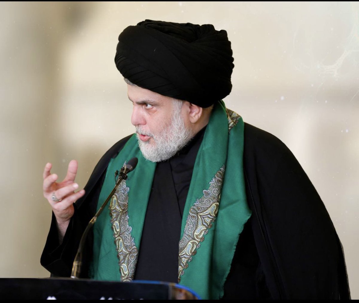 وإن لم تستجب الحكومة والبرلمان ( لغلق السفارة الامريكية في العراق) فلنا موقف آخر سنعلنه لاحقاً..

السيد مقتــدى الصــدر دام وجوده
#غلق_السفارة_الأمريكيه