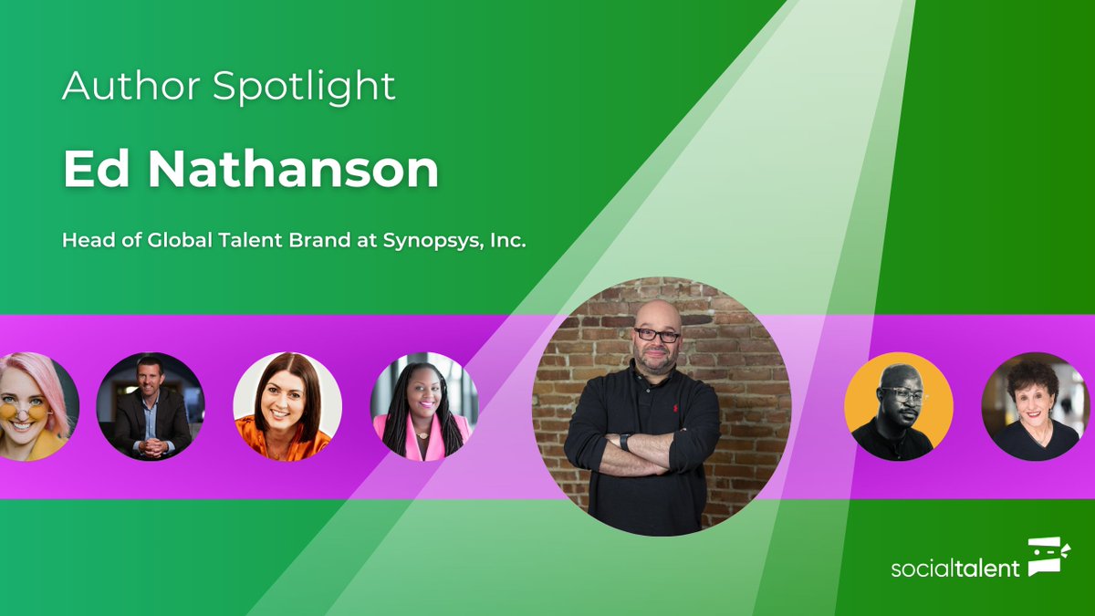 🌟 Ed Nathanson: Your Talent Branding Expert! Welcome back, SocialTalent enthusiasts! In this Author Spotlight, we feature Ed Nathanson, Head of Global Talent Brand at Synopsys Inc. Explore his insights here: ow.ly/Q8KB50Q1qP0 #SocialTalentSpotlight #TalentBrand #HR