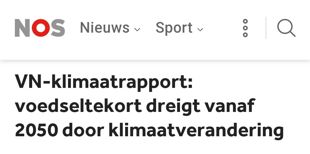 vdVeldenPeter's tweet photo. "Door de klimaatverandering staat voedselzekerheid voor 3 miljard mensen op het spel" beweert @NOS Vandaar dat we de allerbeste boeren 🚜 met de hoogste opbrenst per m2 uitkopen en verbieden ergens anders te boeren. 
Volgens mij totale waanzin 🤔 wat jij ? https://t.co/S5JSI9kkMN