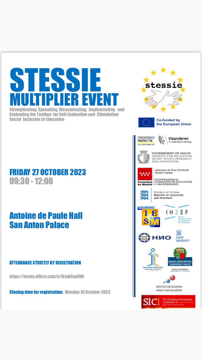 D_Quere's tweet photo. Round table of #MultiplierEvent to share #STESSIE @EUErasmusPlus KA02 outputs :
· Coordination 🇧🇪 Flanders 👍
· Training Event 🇲🇹 Malta 🙏
· Digital management and web application #Inclusion 🇫🇷 @Ih2ef 
· Next step :  🇪🇸 Paìs Vasco 
cc @CTorossian_Off @SiciIn https://t.co/VikQbGsFFB