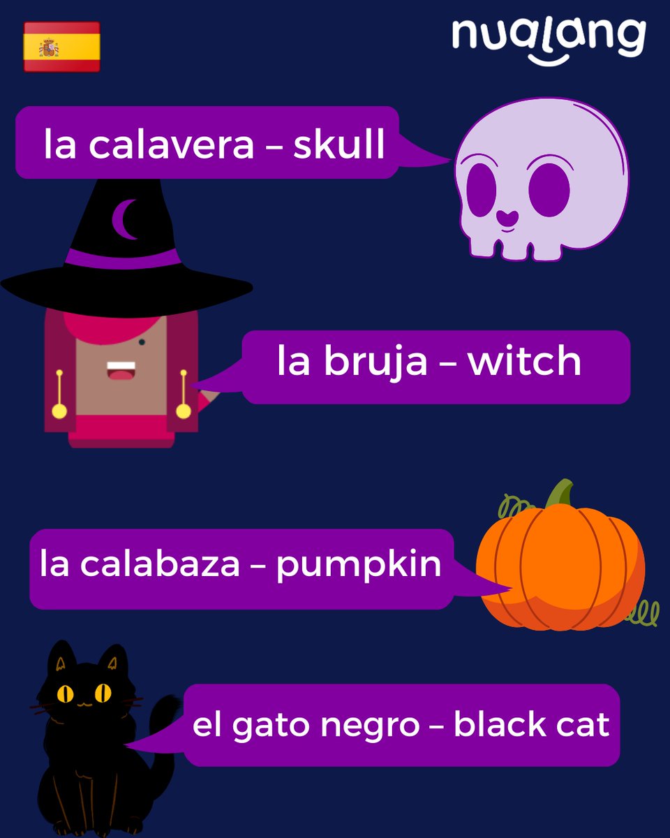 nualangapp's tweet photo. No Tricks, Just Treats โ Explore some Halloween Vocabulary with us!๐ฌ๐ธ๏ธ๐งโโ๏ธ
#edtech #langchat #mflchat #languageteacher #wlchat #teachertwitter #langtwt #mfltwitterati #halloween https://t.co/sDNt0sXZ7Y