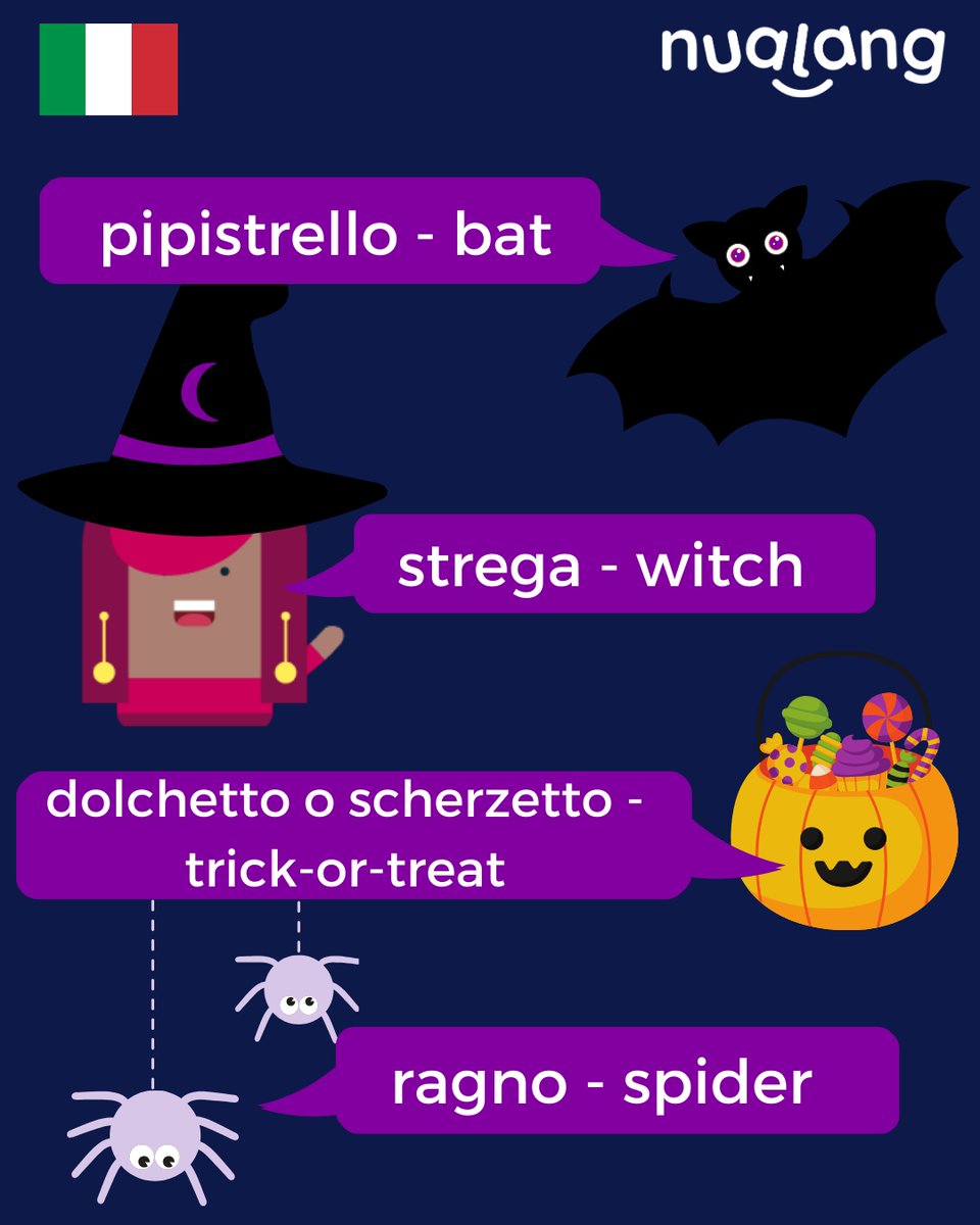 nualangapp's tweet photo. No Tricks, Just Treats โ Explore some Halloween Vocabulary with us!๐ฌ๐ธ๏ธ๐งโโ๏ธ
#edtech #langchat #mflchat #languageteacher #wlchat #teachertwitter #langtwt #mfltwitterati #halloween https://t.co/sDNt0sXZ7Y